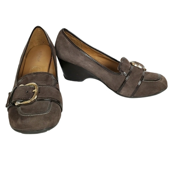 Softshoe by Medicus Pride leather heeled Mary jane pilgrim slip on shoes - Picture 2 of 10